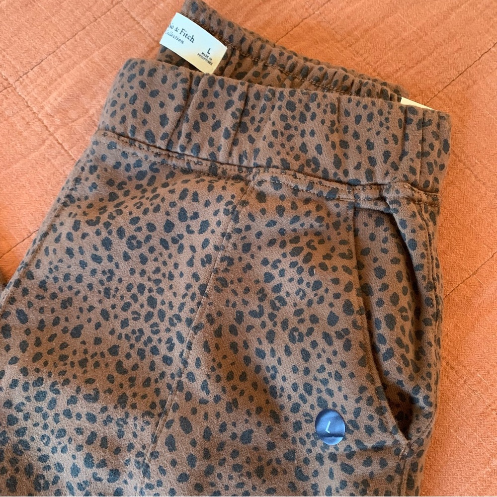 A&F Leopard Print Soft Collection Joggers - Picture 4 of 12